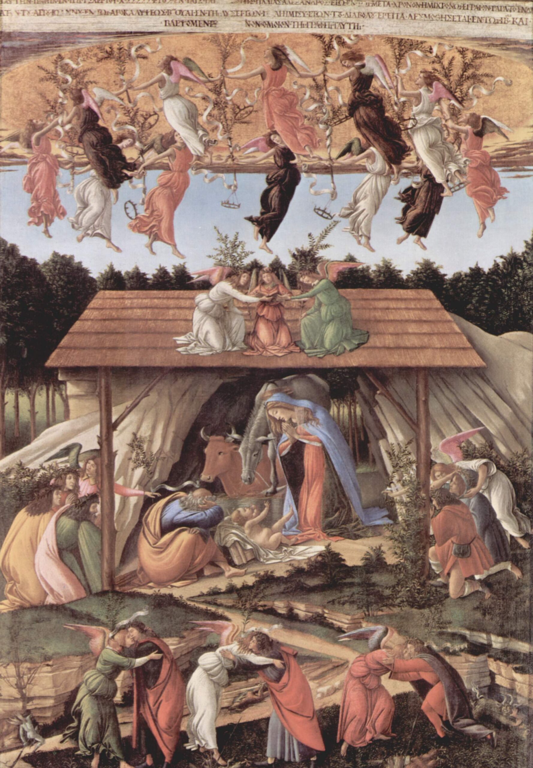 Sandro Botticelli- Mistyczne Narodzenie, źródło: Wikipedia
